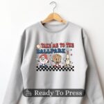 Take Me Out To The Ballpark Baseball Transfer, Baseball Mom, Ready To Press DTF Transfer, Heat Press Transfer, No Weeding T-Shirt Transfers - Image 2