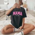Personalized Mama Established Date Shirt, Comfort Colors©, Custom Mama Shirt, New Mom Announcement, Pregnancy Reveal - Image 2