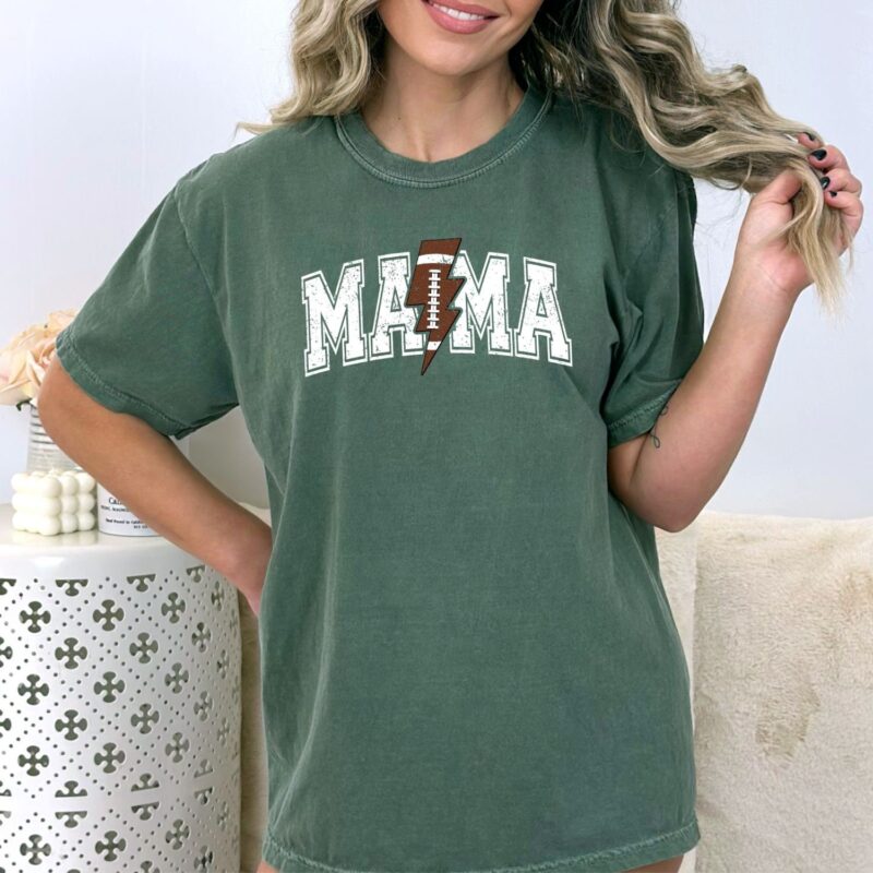 Football Mama Shirt, Comfort Colors, Football Gameday Shirt, School Spirit, Team Spirit, Football Mom - Image 4