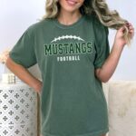 Personalized Football Team Name Shirt, Comfort Colors, Football Gameday Shirt, School Spirit, Team Spirit, Football Mom, Football Dad - Image 2