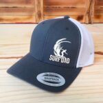 Surf Dad Hat, Gift For Surfer, Gift For Dad, Surfing Hat, Retro Trucker Hat Mesh Back Snapback Closure, Adult Unisex - Image 6