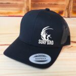 Surf Dad Hat, Gift For Surfer, Gift For Dad, Surfing Hat, Retro Trucker Hat Mesh Back Snapback Closure, Adult Unisex