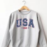 USA 1776 Shirt, Patriotic Sweatshirt, USA Hoodie, Available In Tees, Crewneck Sweatshirts, And Hoodies - Image 3