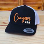 Personalized Team Name And Number Hat, Custom Team Name Hat, Great For Sports Like Football, Baseball, Softball, Soccer. Printed Design. - Image 4