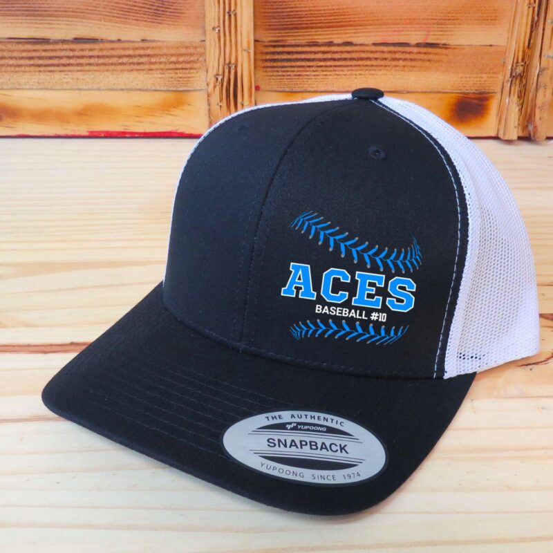 Personalized Baseball Hat With Team Name And Optional Player Number, School Spirit, Baseball Gameday Hat, Trucker Snapback, Printed Graphic - Image 3