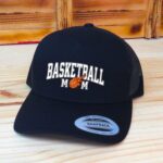 Personalized Basketball Mom Trucker Snapback Hat, Optional Player Name And Number, Basketball Gameday Hat, Printed Graphic - Image 2