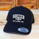 Personalized Soccer Mom Trucker Snapback Hat, Optional Player Name And Number, Soccer Gameday Hat, Printed Graphic