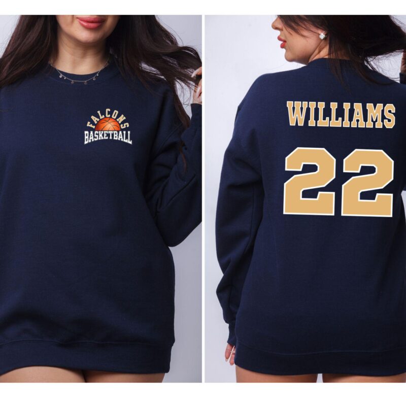 Personalized Basketball Hoodie, Custom Basketball Sweatshirt, Player Name And Number, Basketball Gameday Shirt - Image 6