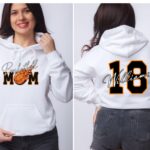 Personalized Basketball Mom Hoodie With Player Name And Number, Available in T-Shirts And Crewneck Sweatshirts. Basketball Gameday Hoodie. - Image 2