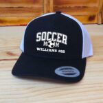 Personalized Soccer Mom Trucker Snapback Hat, Optional Player Name And Number, Soccer Gameday Hat, Printed Graphic - Image 6
