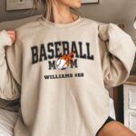 Personalized Baseball Mom Hoodie With Player Name And Number, Also Available in T-Shirts And Crewneck Sweatshirts. Baseball Gameday Hoodie. - Image 3