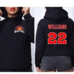 Personalized Basketball Hoodie, Custom Basketball Sweatshirt, Player Name And Number, Basketball Gameday Shirt - Image 4