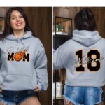 Personalized Basketball Mom Hoodie With Player Name And Number, Available in T-Shirts And Crewneck Sweatshirts. Basketball Gameday Hoodie. - Image 6