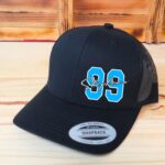 Signature Style Name And Number Hat, Custom Racing Number Hat, Basketball, Soccer, Baseball. Printed Graphic - Image 2
