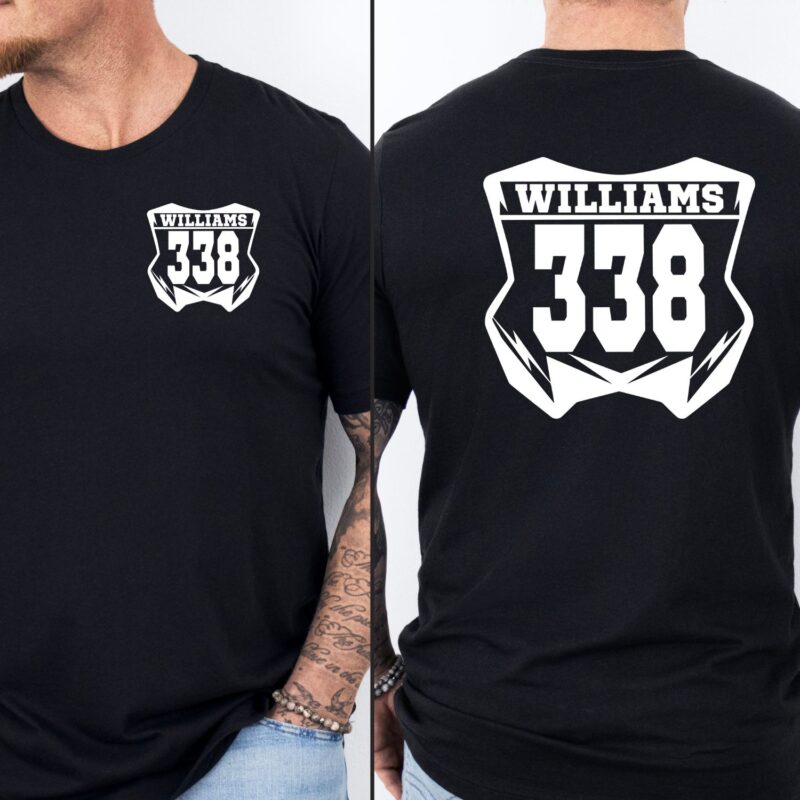 Personalized Dirtbike Sweatshirt, Custom Motocross Shirt, Custom Number Shirt, Custom Motorcycle Shirt, Custom Dirt Bike Number Shirt - Image 3