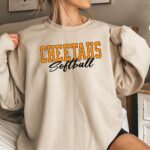 Personalized Softball Shirt With Team Name And Color, School Team Spirit, Gameday Sweatshirt, Softball Mom Hoodie - Image 4