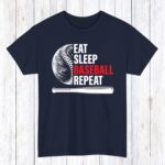 Eat Sleep Baseball Repeat Shirt, Available In T-Shirts And Sweatshirts, Baseball Gameday Shirts, Baseball Gifts (Copy) - Image 7