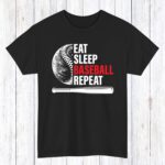 Eat Sleep Baseball Repeat Shirt, Available In T-Shirts And Sweatshirts, Baseball Gameday Shirts, Baseball Gifts (Copy) - Image 6