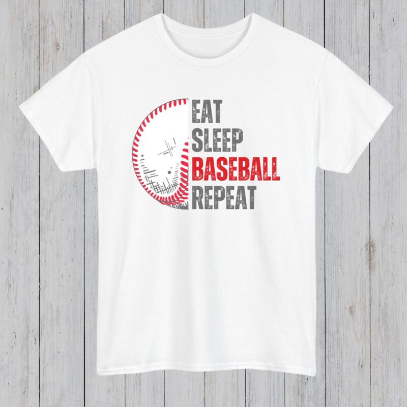 Eat Sleep Baseball Repeat Shirt, Available In T-Shirts And Sweatshirts, Baseball Gifts, Baseball Gameday Hoodie - Image 4