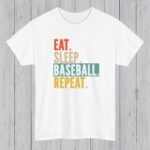 Eat Sleep Baseball Repeat Shirt, Available In T-Shirts And Sweatshirts, Baseball Gameday Shirts, Baseball Gifts - Image 3