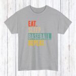 Eat Sleep Baseball Repeat Shirt, Available In T-Shirts And Sweatshirts, Baseball Gameday Shirts, Baseball Gifts - Image 2