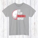 Eat Sleep Baseball Repeat Shirt, Available In T-Shirts And Sweatshirts, Baseball Gifts, Baseball Gameday Hoodie - Image 5