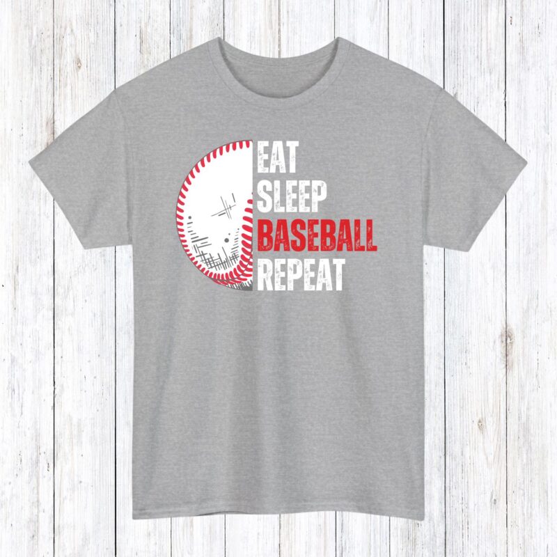 Eat Sleep Baseball Repeat Shirt, Available In T-Shirts And Sweatshirts, Baseball Gifts, Baseball Gameday Hoodie - Image 5