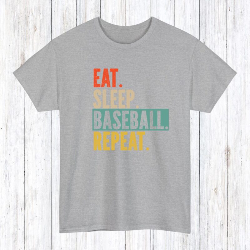 Eat Sleep Baseball Repeat Shirt, Available In T-Shirts And Sweatshirts, Baseball Gameday Shirts, Baseball Gifts - Image 2