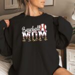 Baseball Mom Shirt, Baseball Gameday Sweatshirt, Baseball Mom Hoodie, Leopard Print Gameday Style - Image 5