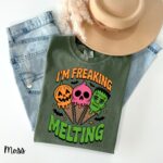 I'm Freaking Melting Funny Summerween Shirt, Spooky Year Round Halloween - Image 3