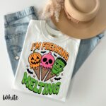 I'm Freaking Melting Funny Summerween Shirt, Spooky Year Round Halloween - Image 7
